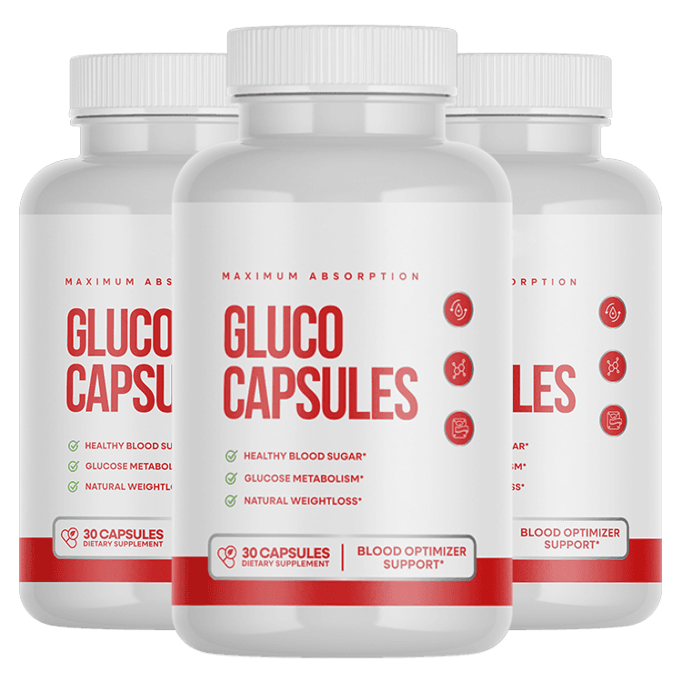 Gluco Capsules bottles
